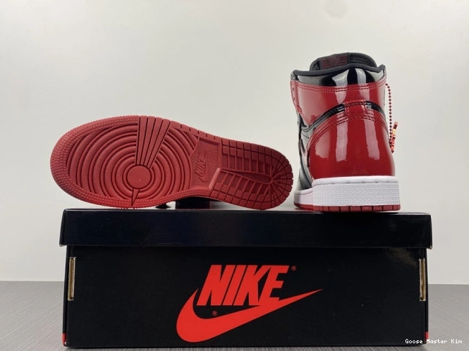 High Jordan 1 Patent Air Bred 555088-063 OG 0714